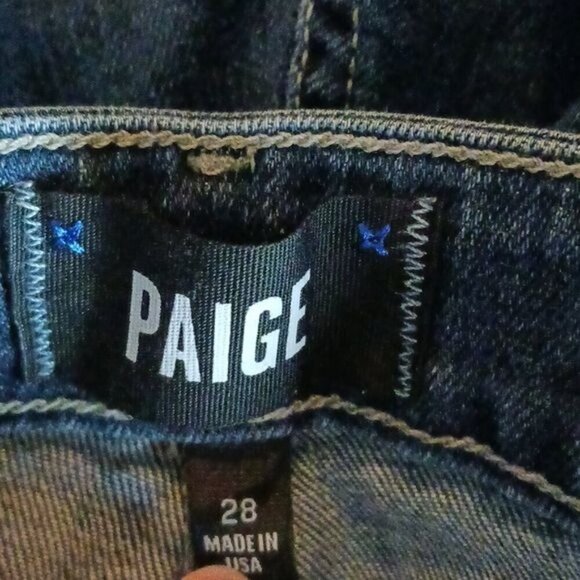 Paige Womens Size 28 Jeans Blue Verdugo Ankle Skinny Mid Rise Stretch Denim - Picture 6 of 7
